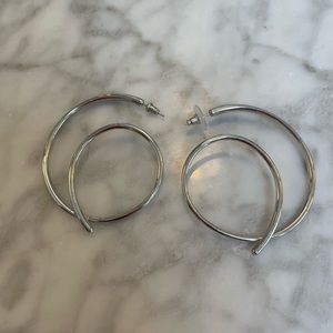 Kendra Scott silver hoop earrings